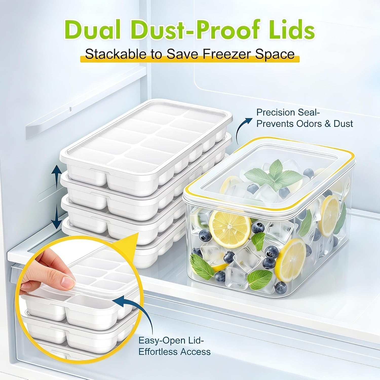 Detalle 2 de Ice Cube Tray Set, 4-Pack
