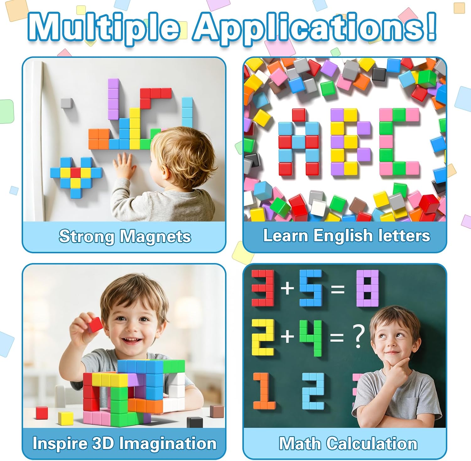 Thumbnail 3 de Apluses Magnetic Blocks magnetic building set for ages 3+