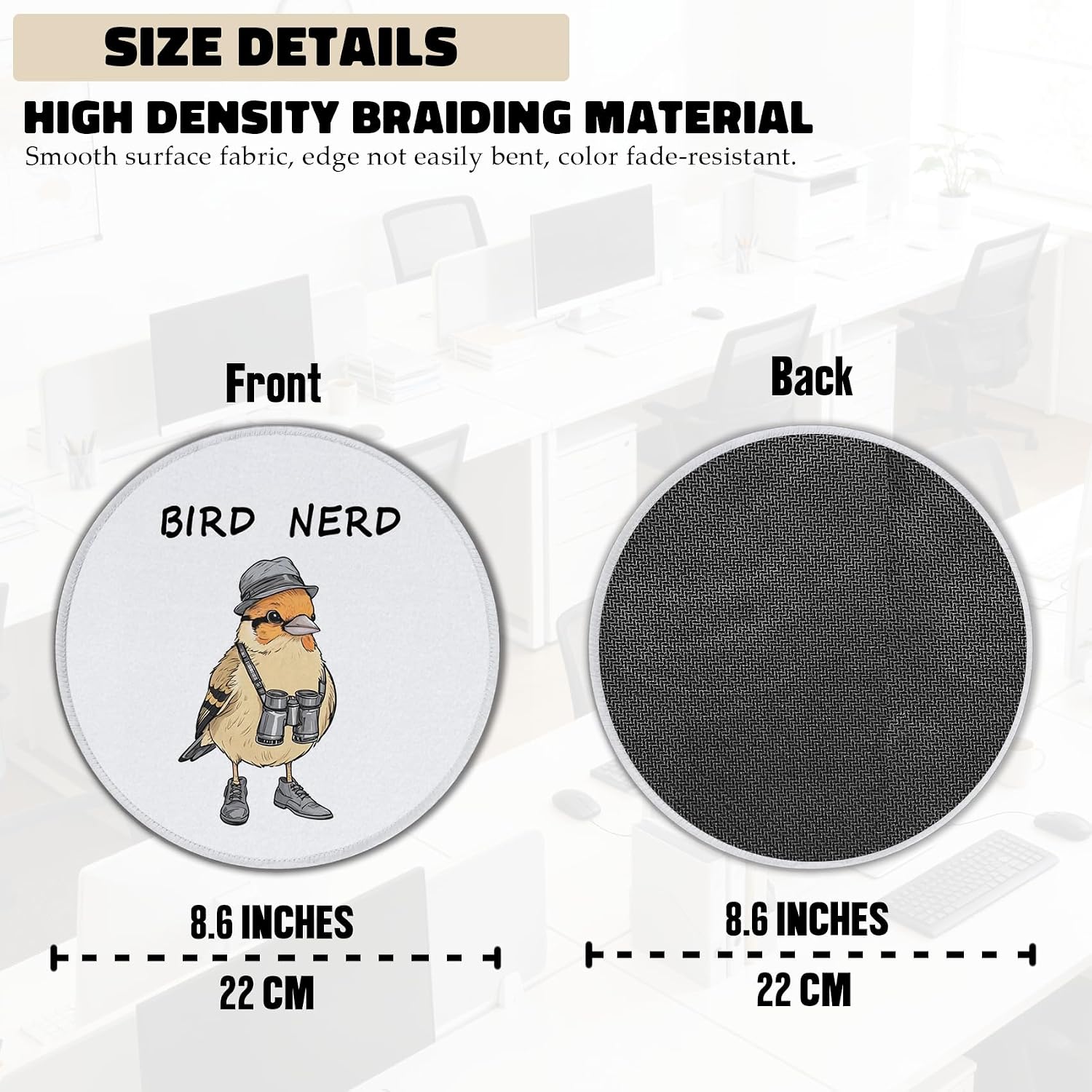 Thumbnail 5 de FRZSDVHNM Bird Mouse Pad, 8.6 x 8.6 in
