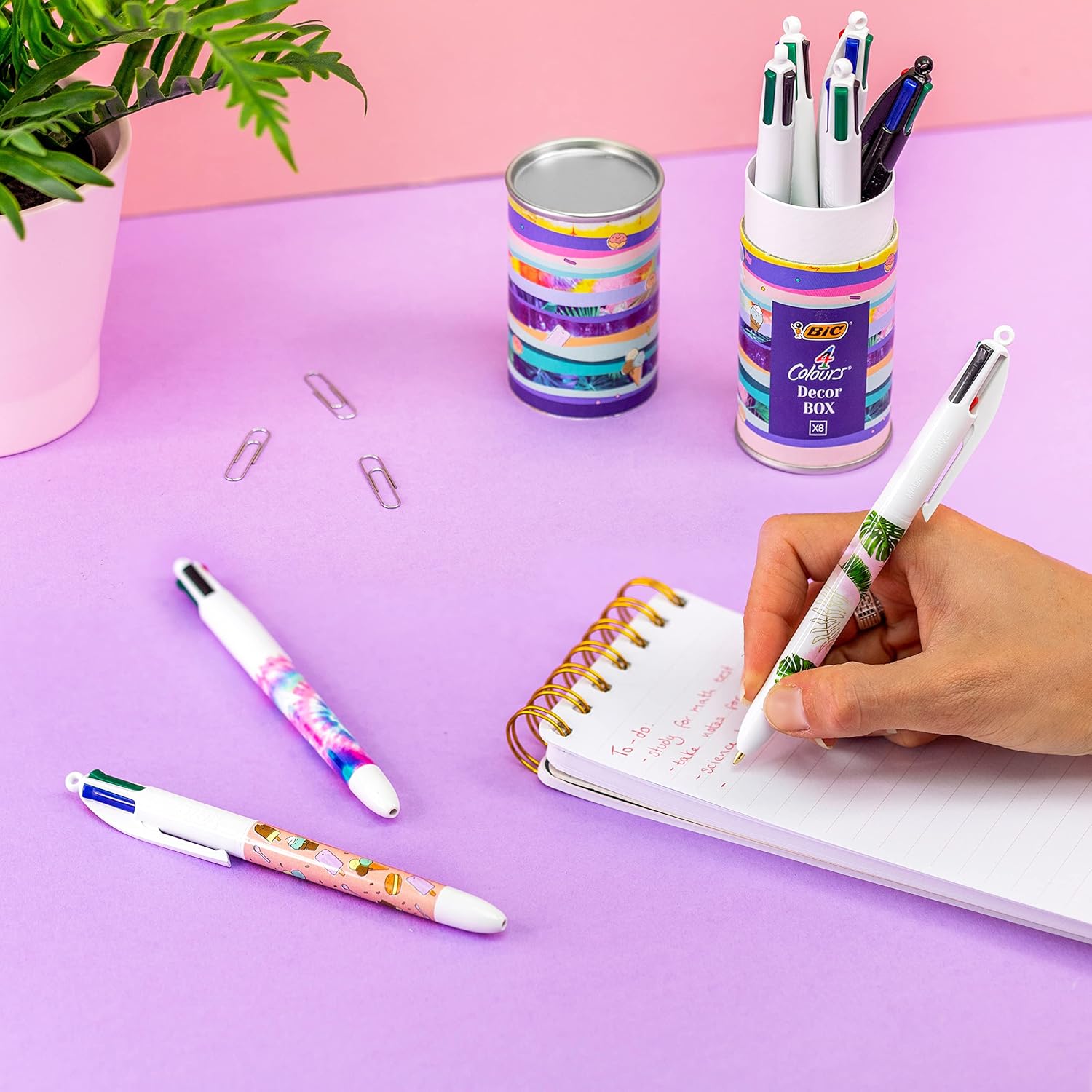 Thumbnail 3 de BIC 4 Colours Message Box Retractable Pens