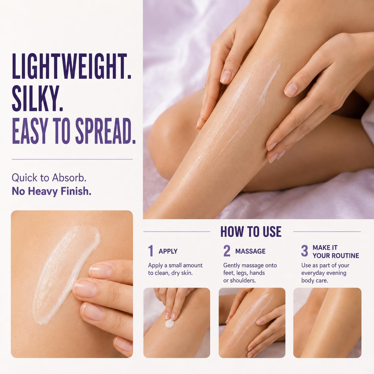 Detalle de EMPURA Magnesium Lotion with Lavender & Chamomile — Fast-Absorbing Muscle Comfort and Nighttime Relief (4oz)