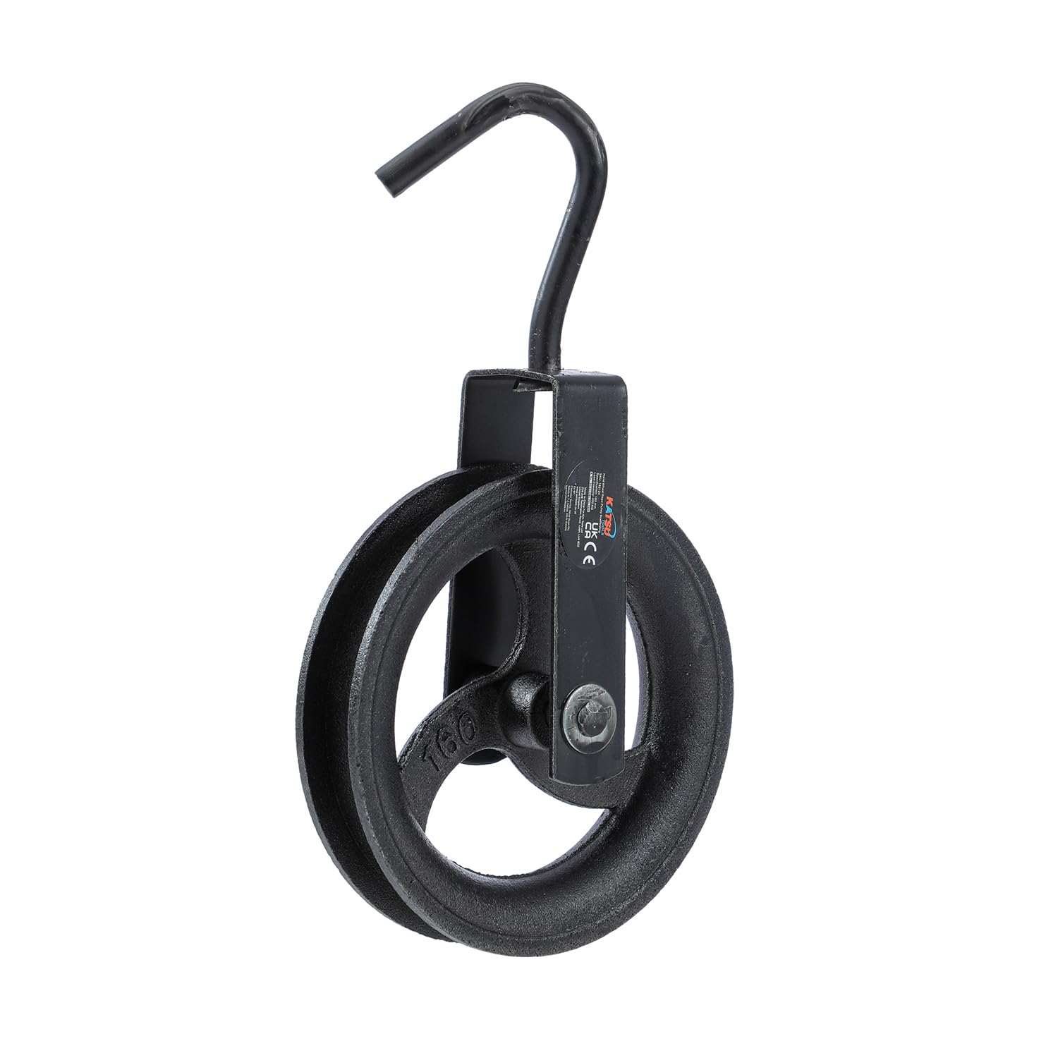 Thumbnail 5 de KATSU Tools 250mm gin wheel scaffolding rope pulley with swivel hook (182127)