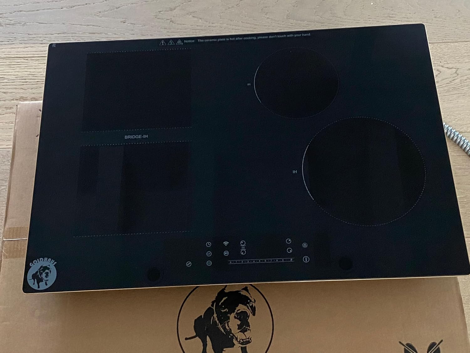 Detalle 2 de Goldhaus GH-ICT30-4B-2500 30-Inch Induction Cooktop, 4 Burners, 2500W Booster