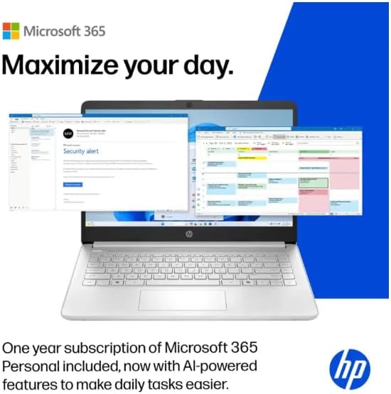 Thumbnail 6 de HP HP14 14-Inch Business Laptop, Intel N150, 4GB RAM, 384GB Storage