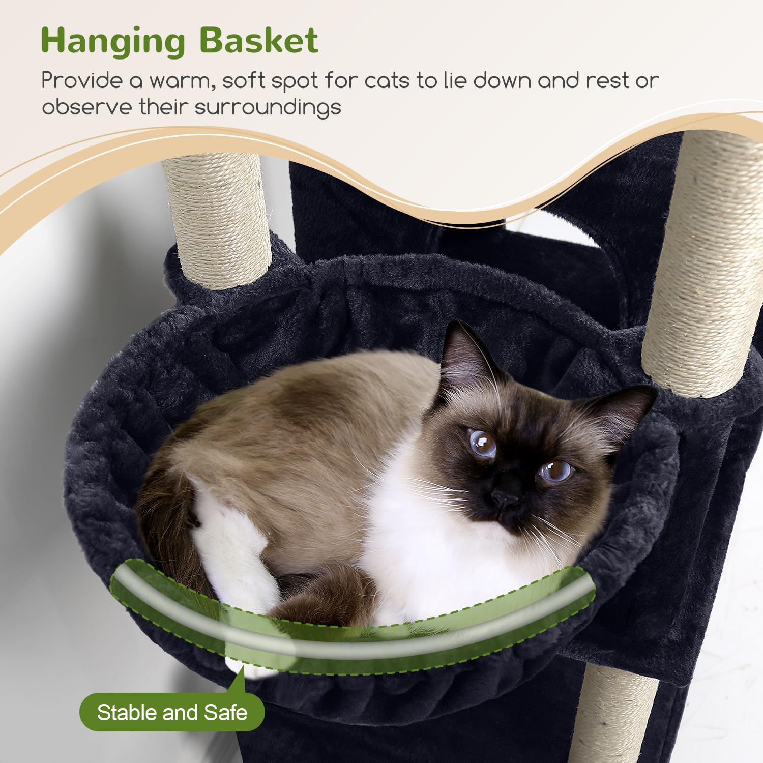 Detalle 2 de Globlazer Cat Tree, 71-Inch
