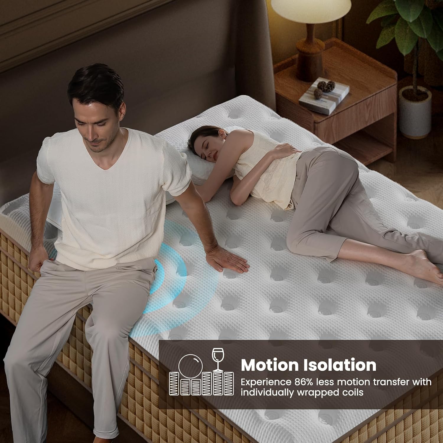 Detalle de BedStory Hybrid Mattress 14-Inch