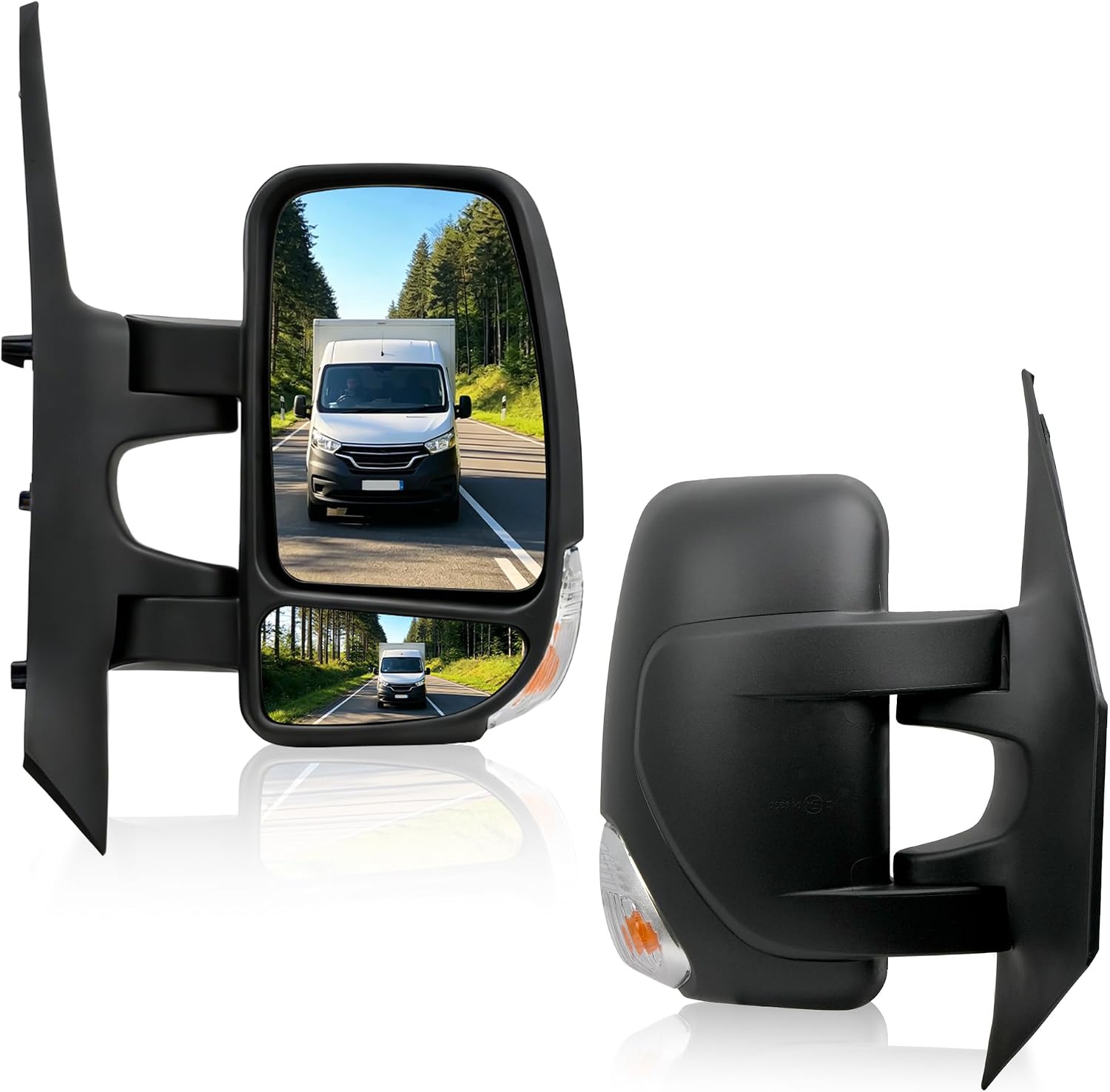 Thumbnail 6 de Convitex Heated Passenger Left Side Door Wing Mirror with Signal Light for Renault Master III / Vauxhall Movano B