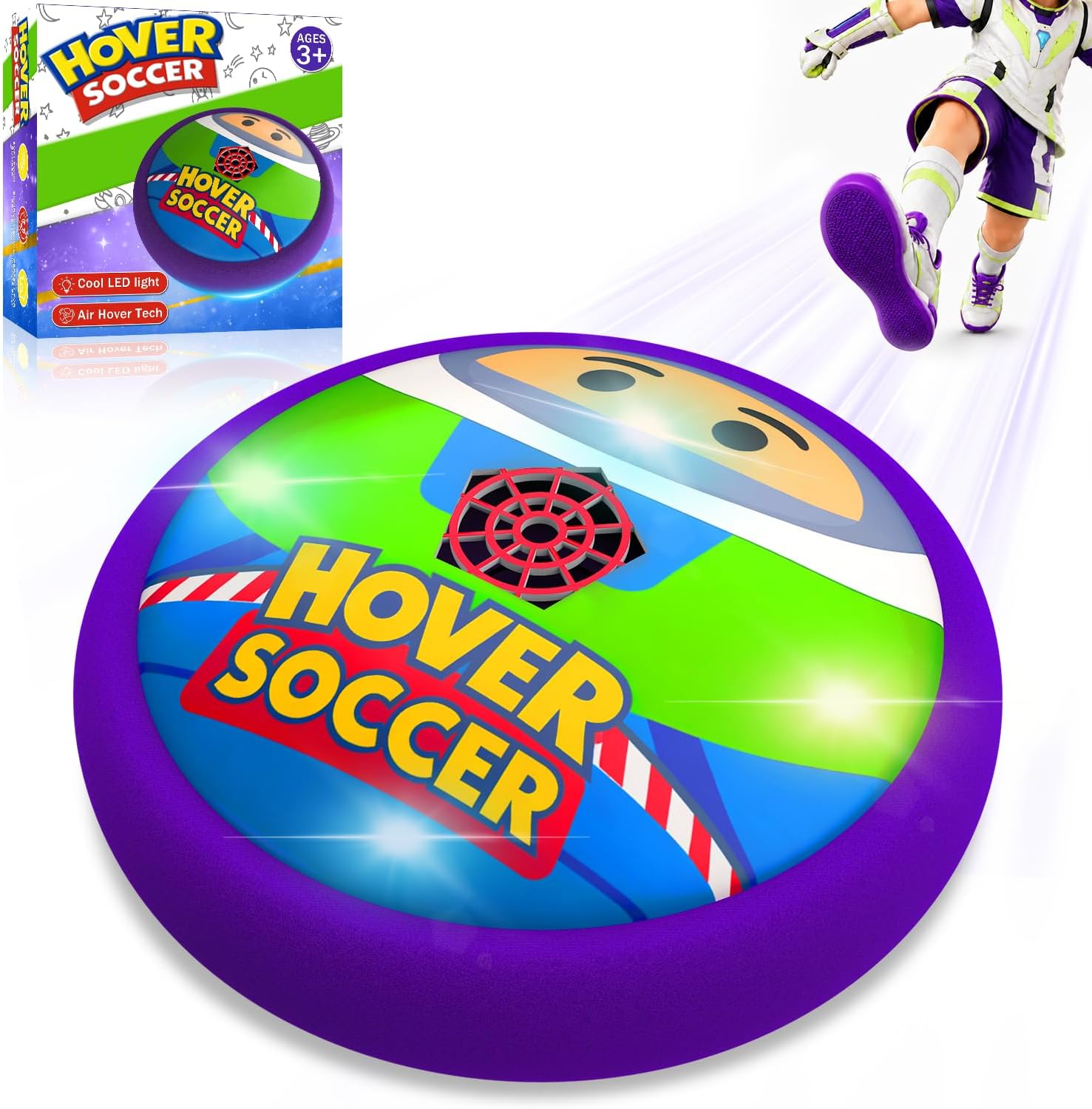 Pallone Fluttuante Giochi Light Year per Bambini – Calcio con Luci LED e Schiuma Morbida