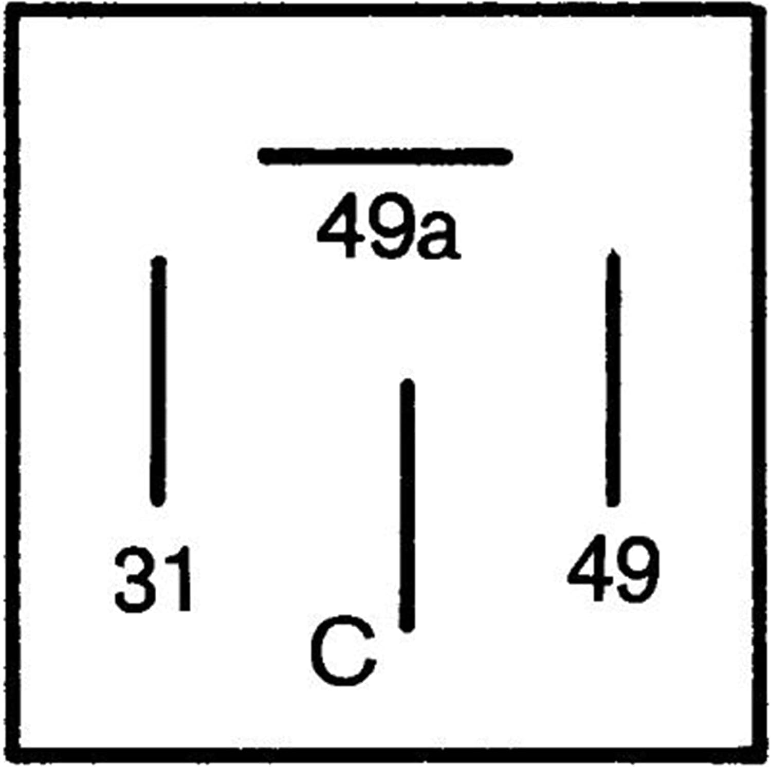 Detalle 2 de Hella 4Db 001 887-041 centrale clignotante 12 V à 4 pôles