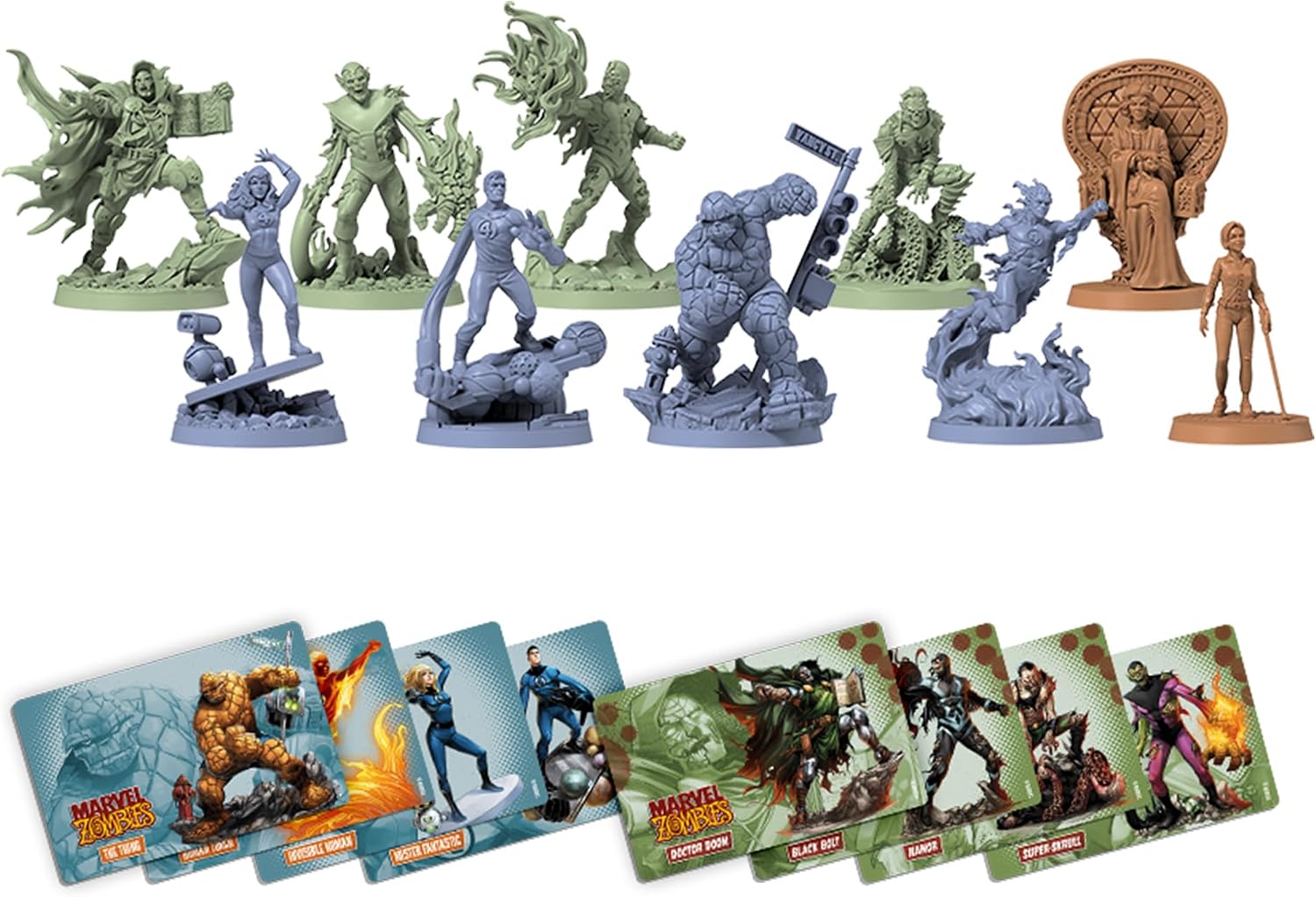 Detalle 2 de CMON Marvel Zombies Expansion Fantastic Four Under Siege
