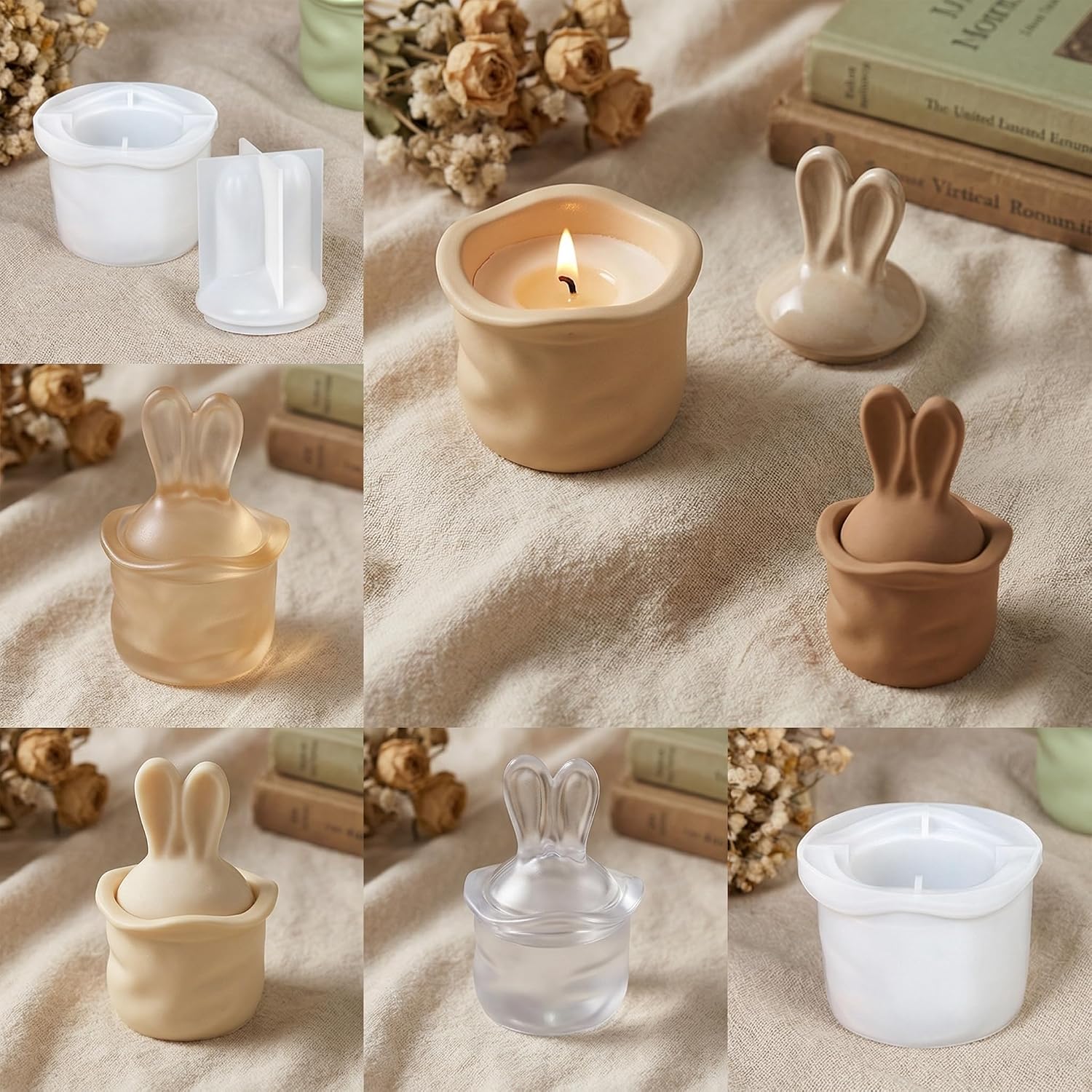 Detalle 2 de MUAECH Bunny Jar Silicone Mold Set