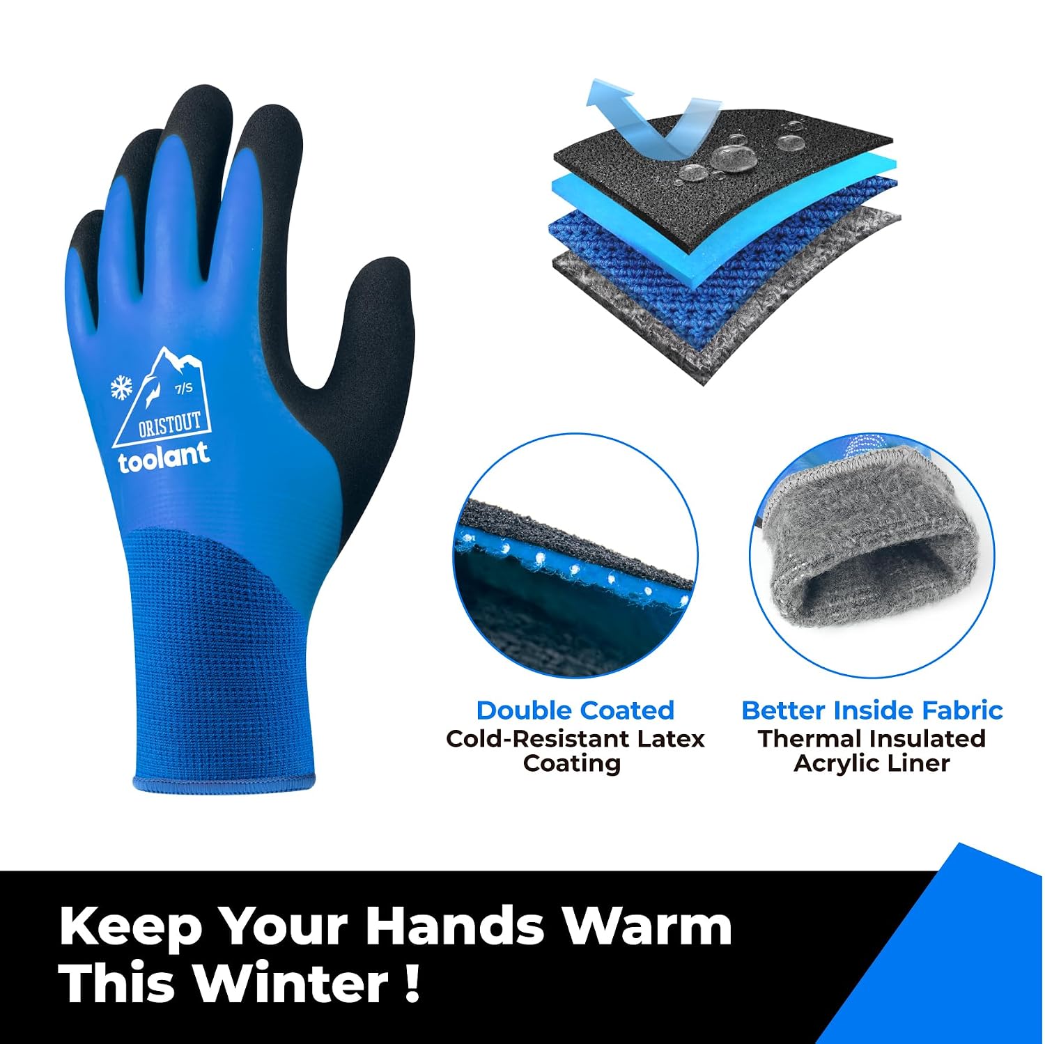 Detalle 2 de Thermal Work Gloves Small touchscreen waterproof gloves