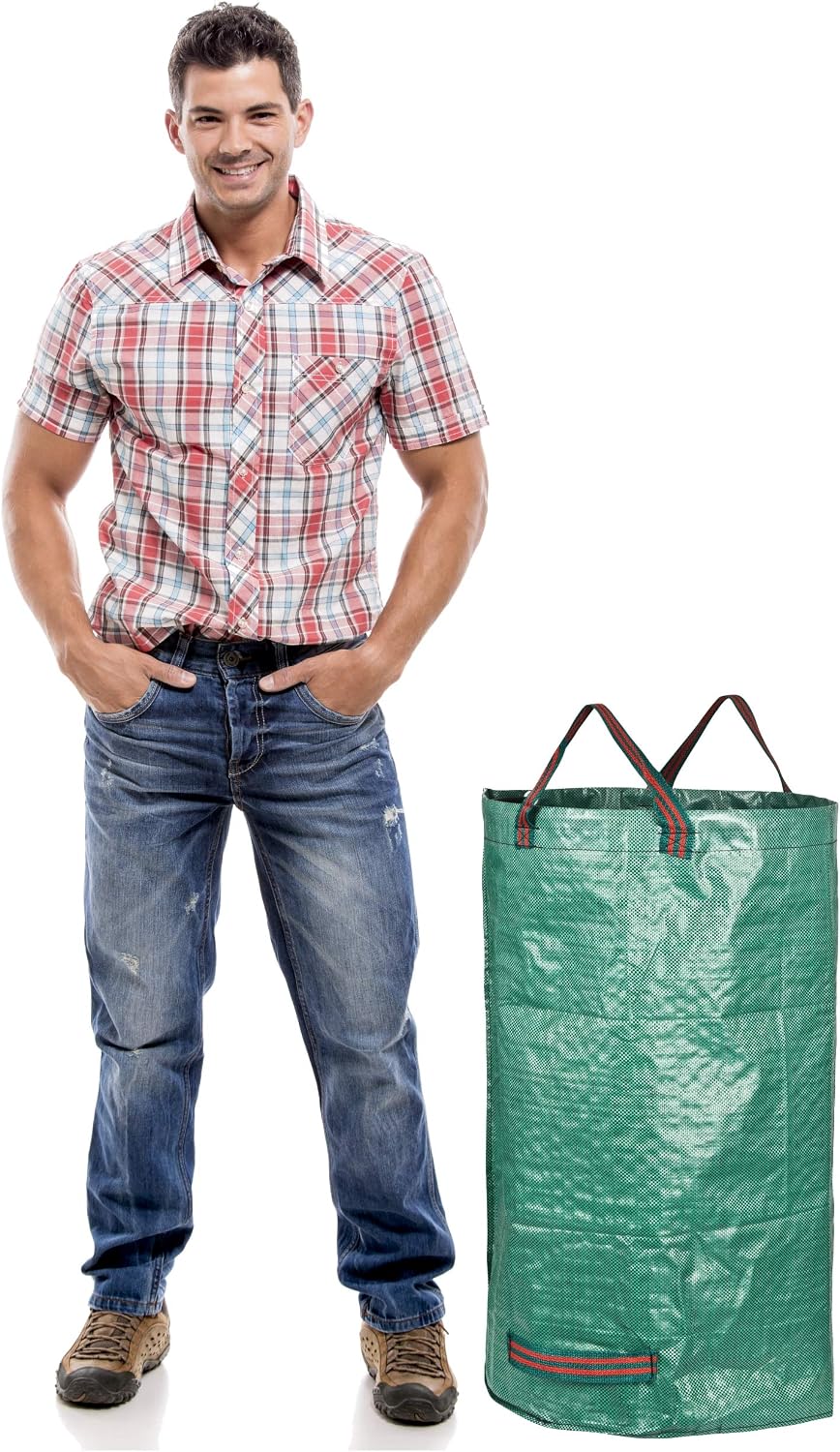 Detalle de GardenMate – 3 worki ogrodowe 120 l z polipropylenu PP 150 g/m²