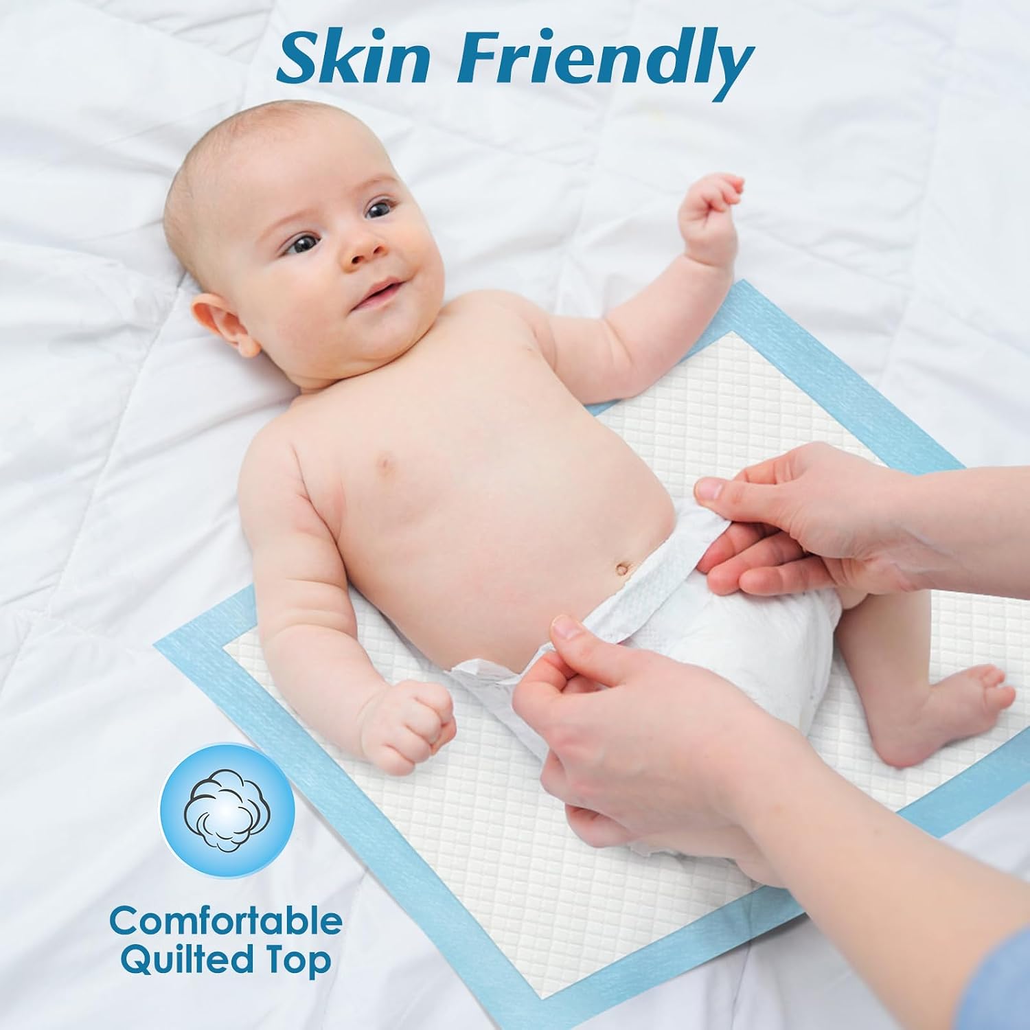 Detalle 2 de Wowflash 50 Count Super Absorbency Disposable Underpads, 17” x 13”