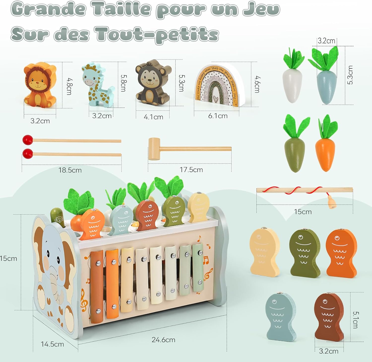 Thumbnail 6 de Jouet Montessori bois 6 en 1 à 1 an