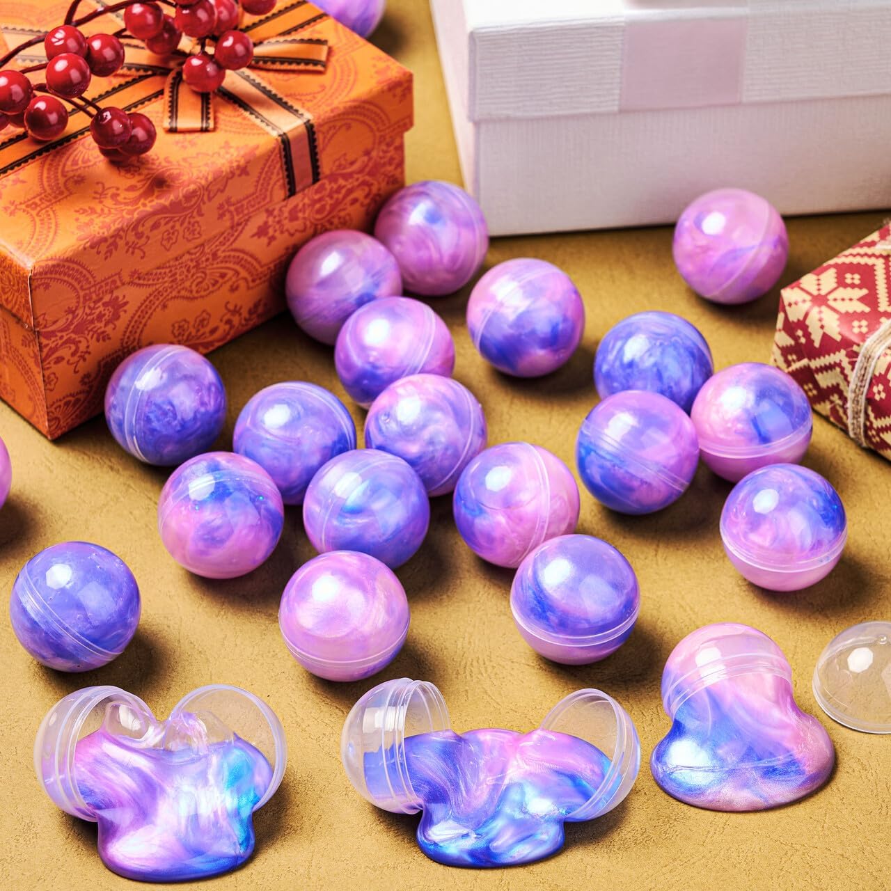 Thumbnail 6 de JOYIN 24er Pack Galaxie Slime Set Rosa – nicht klebende, schmutzfreie Schleim-Kugeln für Partys