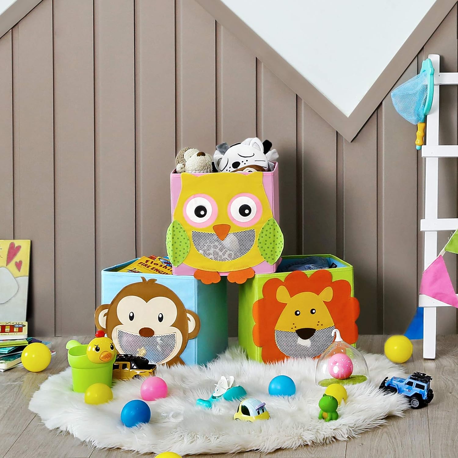 Thumbnail 6 de SONGMICS RFB01KU toy storage cubes 27 cm