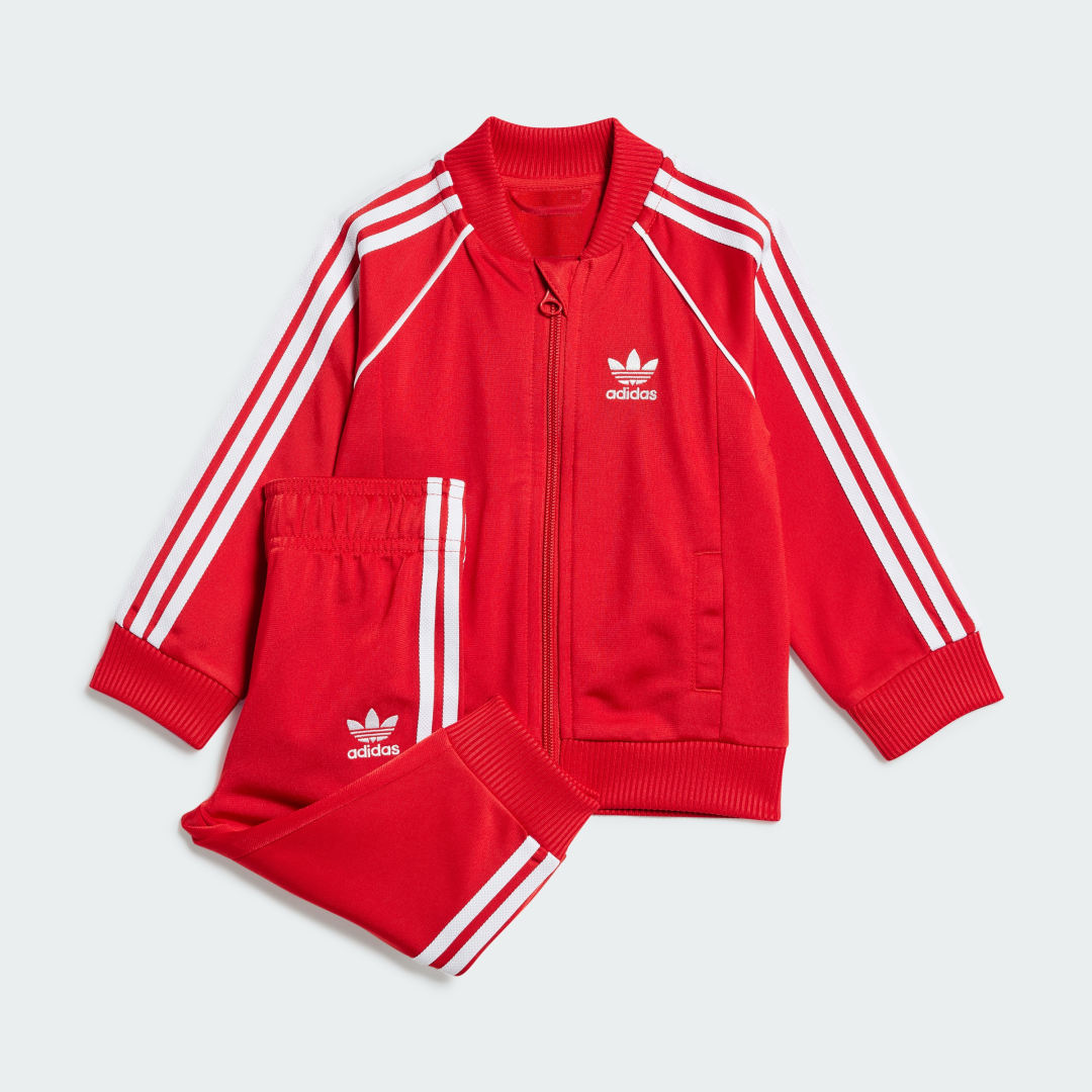 Detalle de Chándal SST Adicolor (Bebé) de Adidas - Rojo