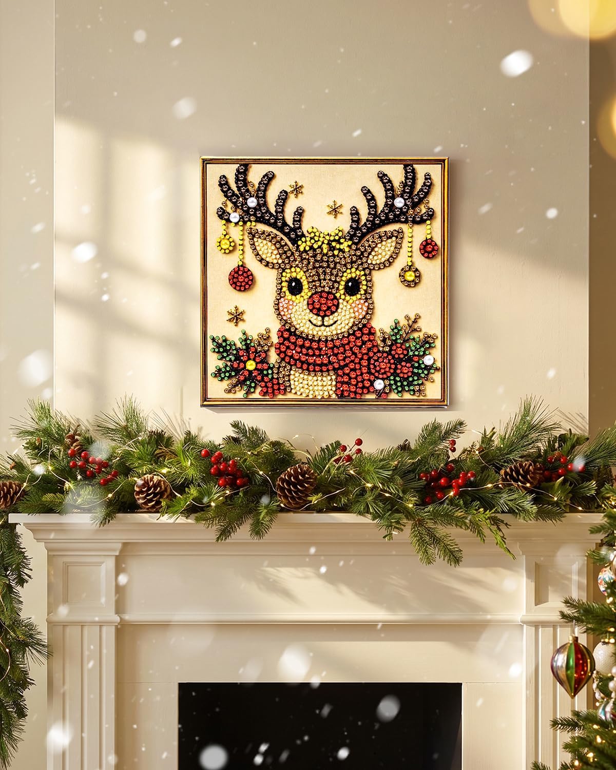 Thumbnail 4 de Christmas Pearl Art Kit with Pre-framed Canvas