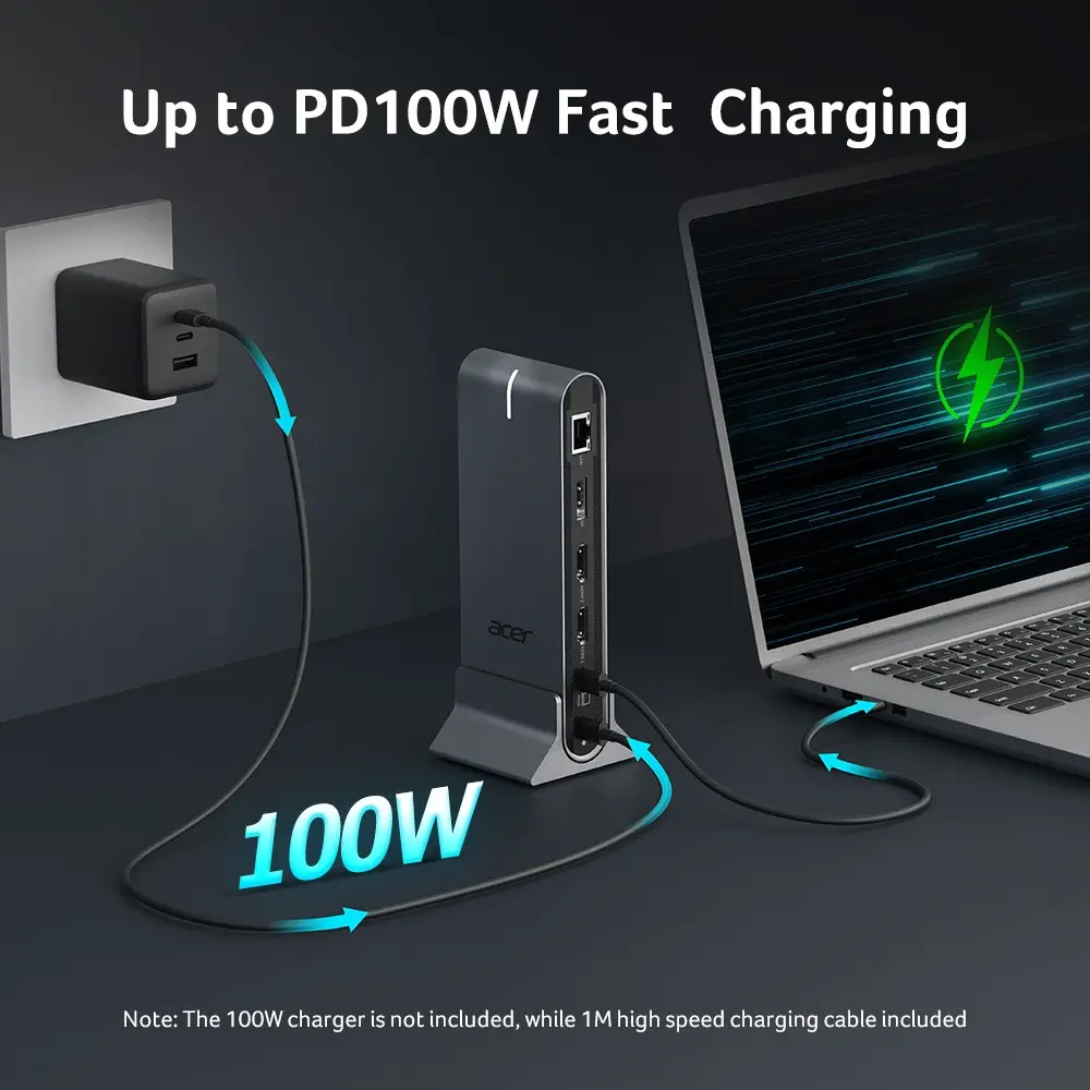 Thumbnail 4 de Estación de acoplamiento USB-C Acer 15 en 1: versatilidad y conectividad para tu portátil