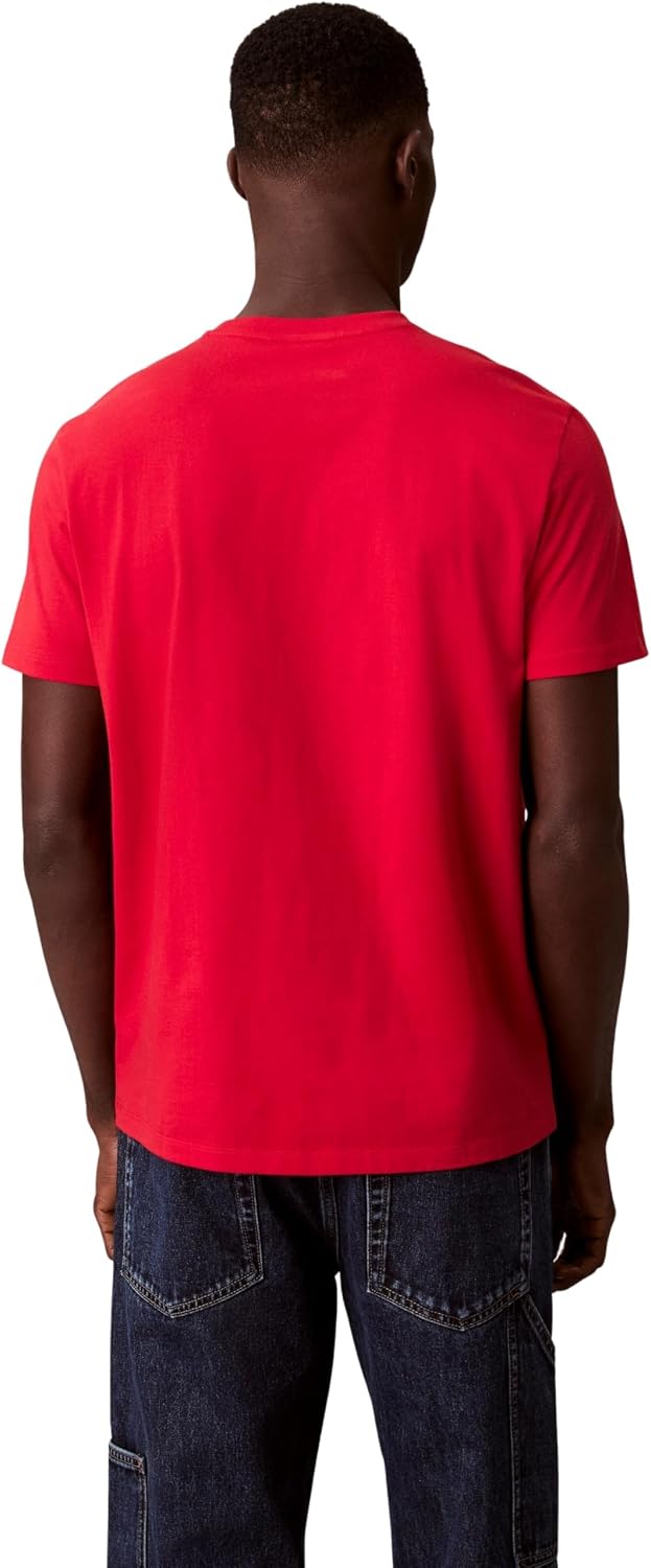 Detalle de Calvin Klein Men’s Short Sleeve Round Neck Classic Monogram T-Shirt