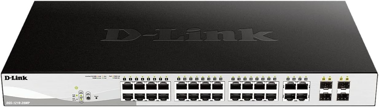 Thumbnail 6 de D-Link DGS-1210-10/E — 10-portowy Smart Switch Gigabit z 8 portami RJ45 i 2 SFP
