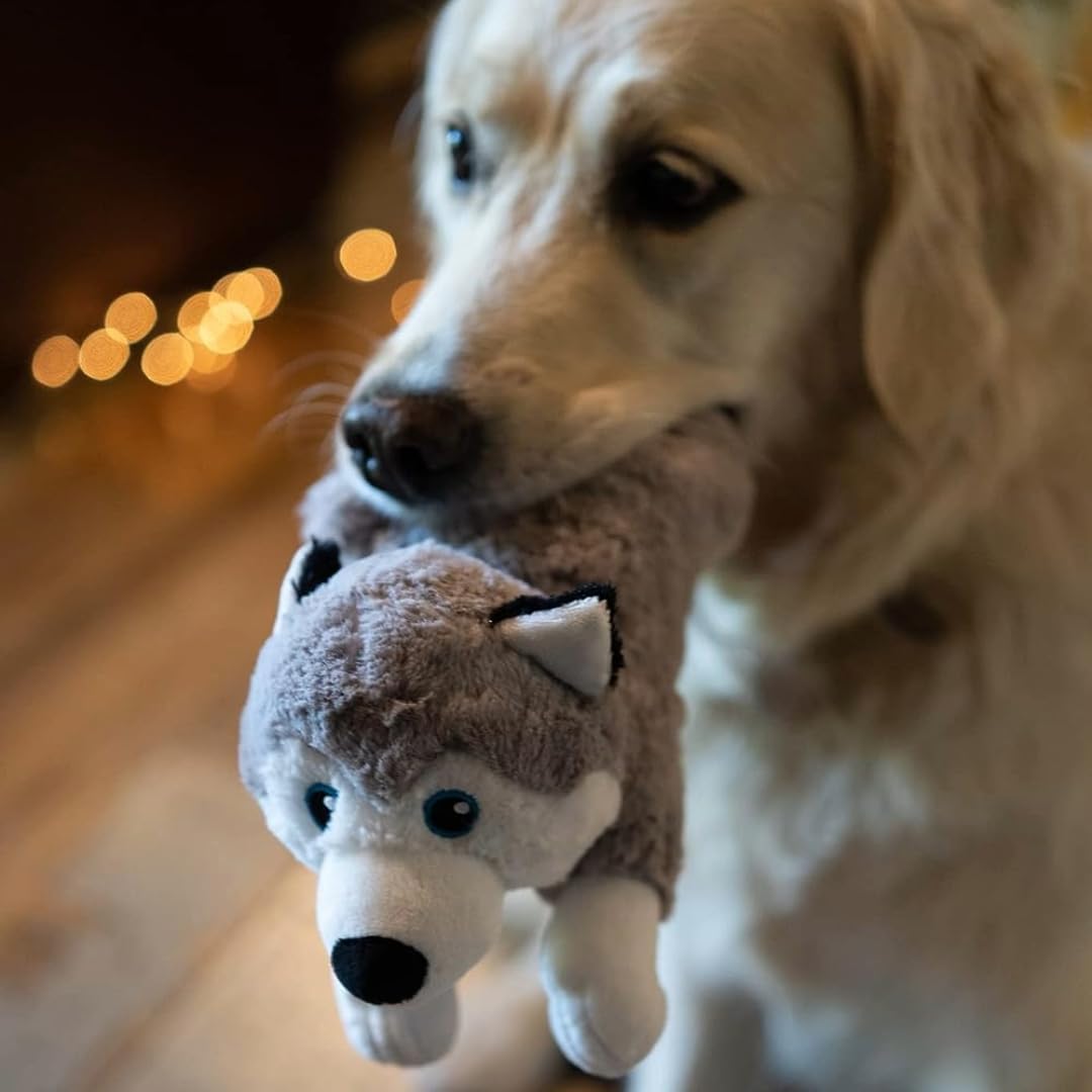 Detalle 2 de Petface Planet Hitty The Husky Plush Dog Toy