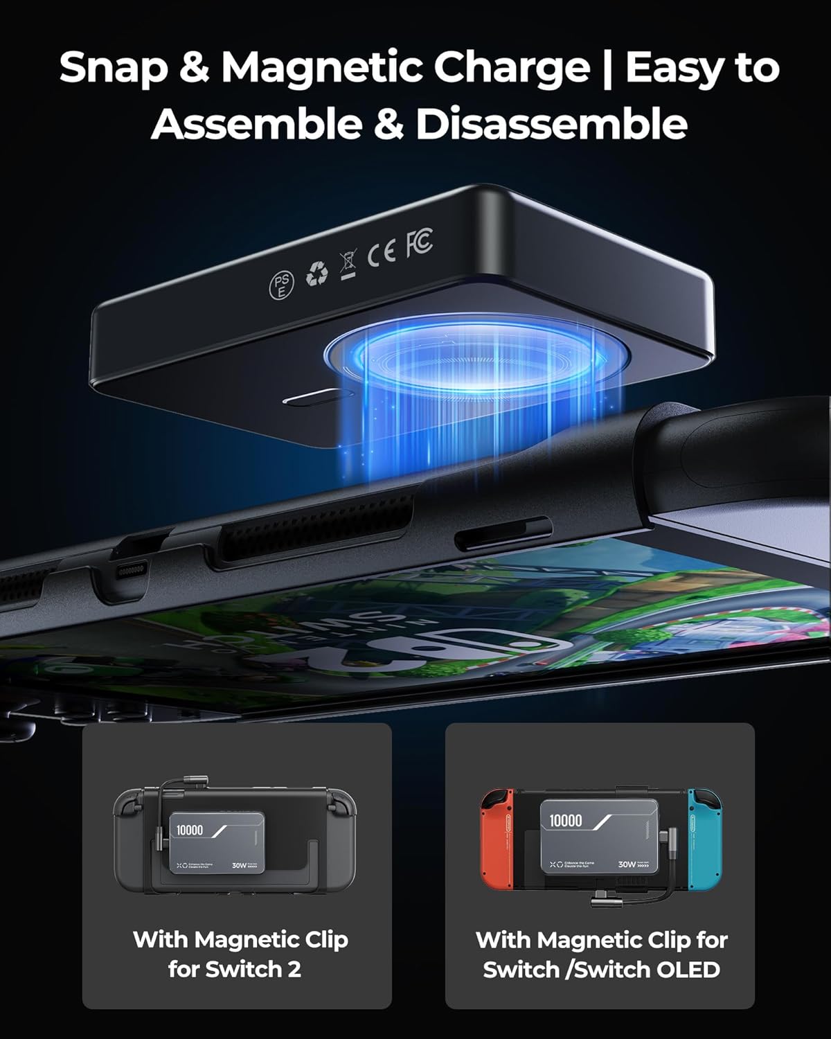 Thumbnail 2 de Antank B5 10000mAh Magnetic Power Bank for Nintendo Switch 2 & iPhone