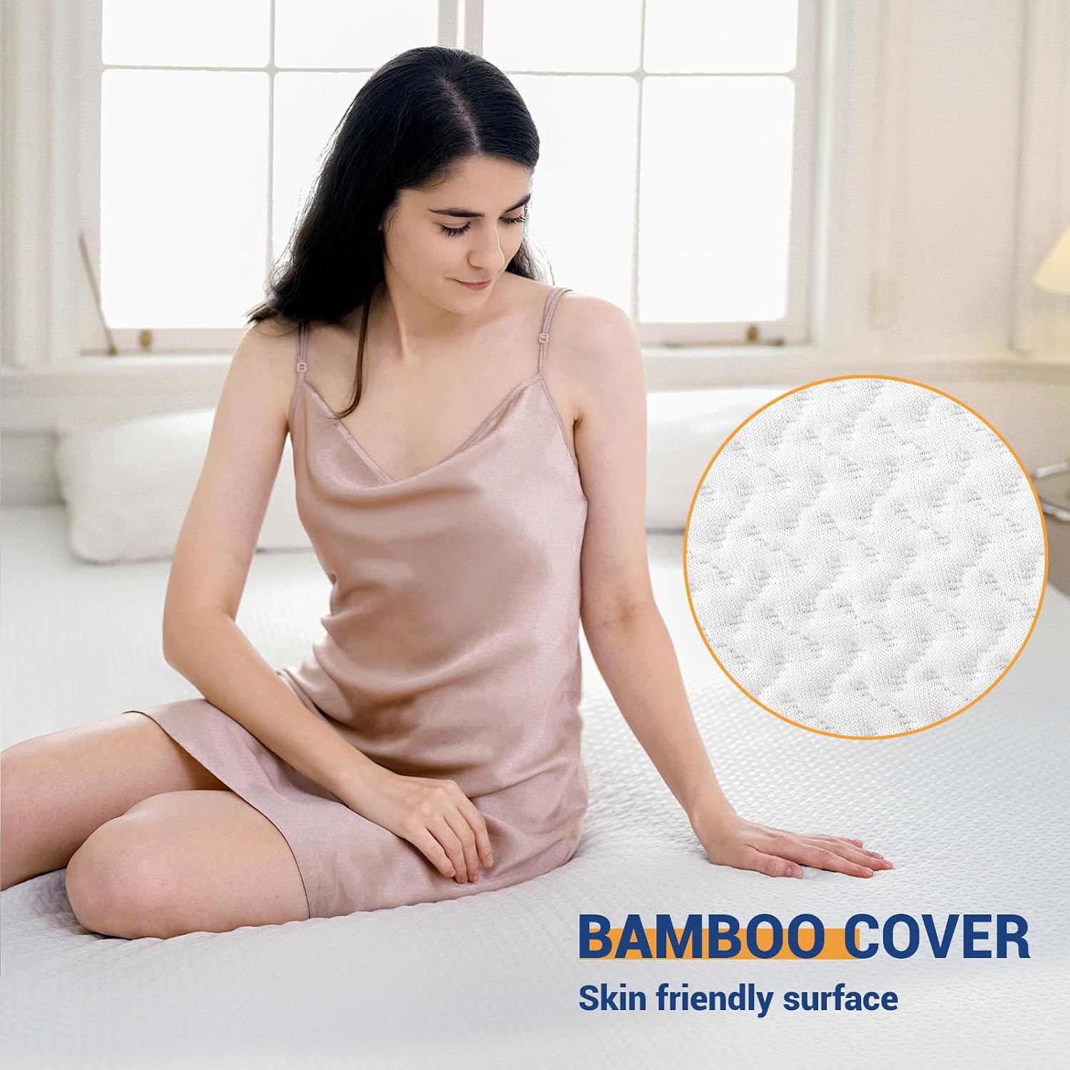 Thumbnail 6 de 3 Inch Memory Foam Mattress Topper 7.5cm (135x190cm)