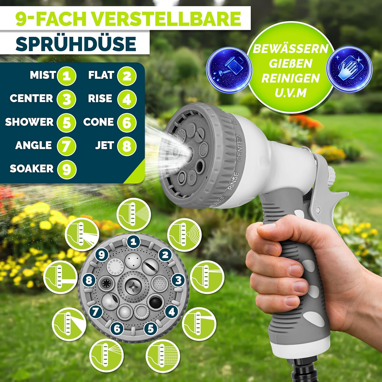 Thumbnail 3 de tillvex Avvolgitubo da Giardino 20+2 m con montaggio a parete e tubo automatico