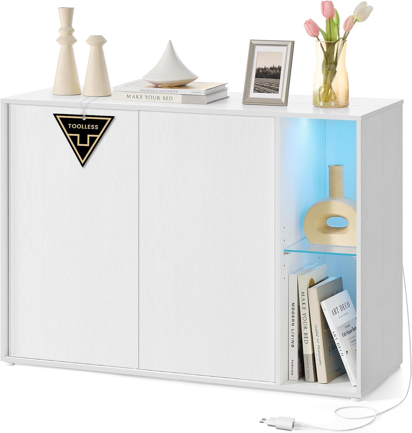 Detalle de SONGMICS HOME BBK372W01 montaje 15 minutos