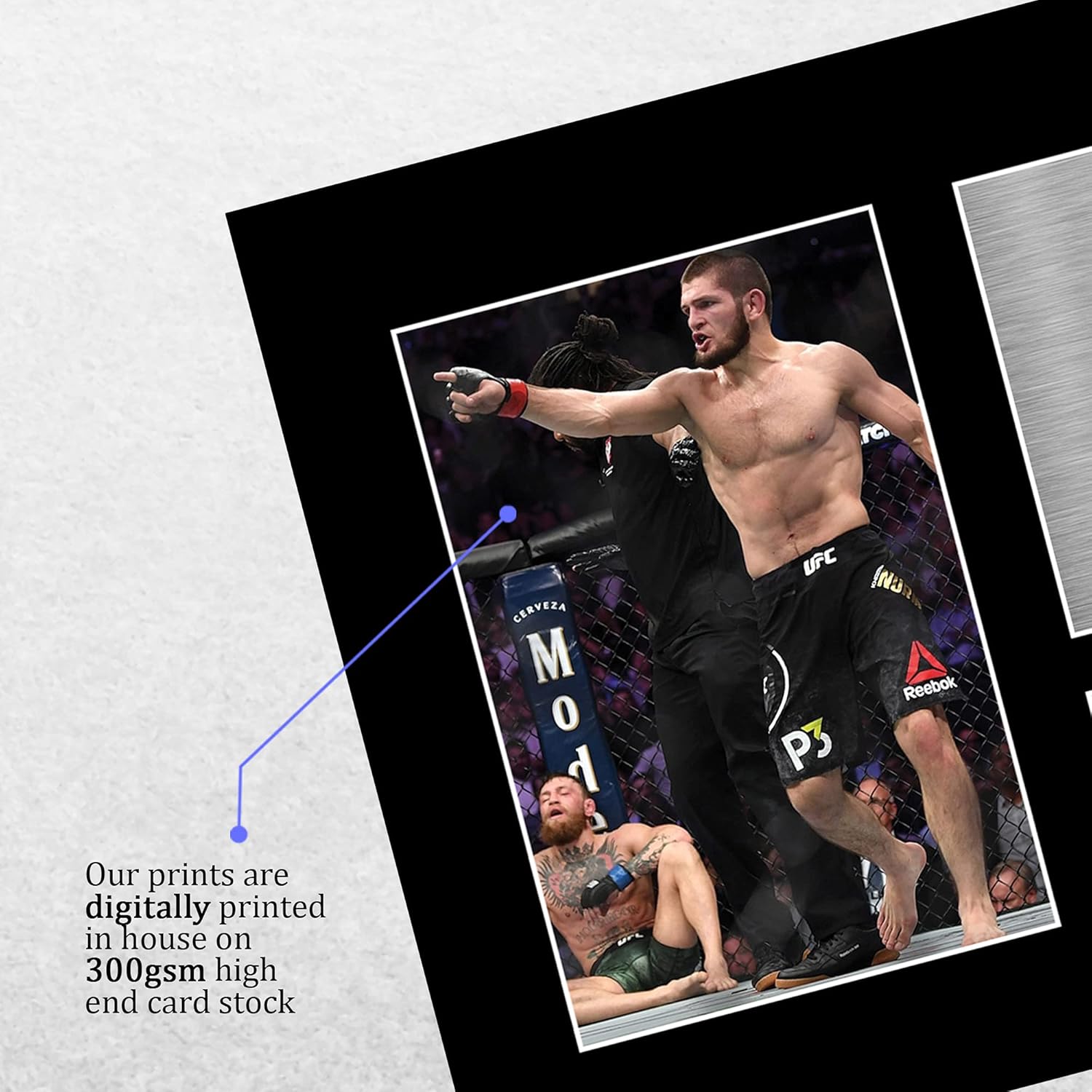 Thumbnail 3 de HWC Trading Khabib Nurmagomedov MMA signed autograph picture (A4) for UFC memorabilia fans