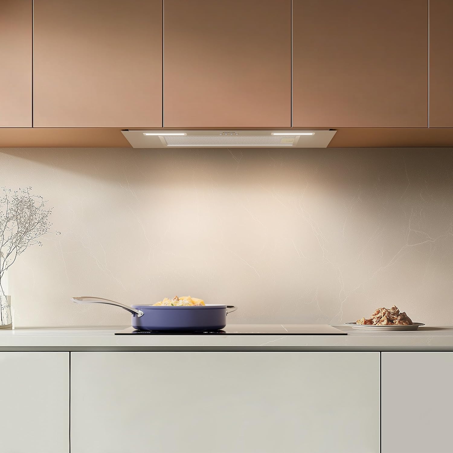 Detalle 2 de CIARRA CBCS6926A A+++ Einbau-Dunstabzugshaube (60 cm) mit Abluft bis 650 m³/h und LED-Beleuchtung