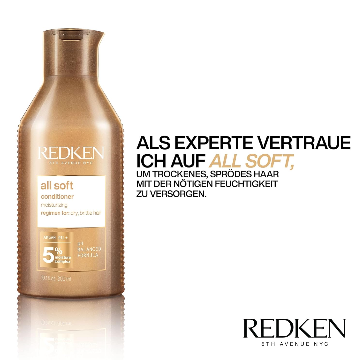 Thumbnail 6 de Redken All Soft Pflegeset: Shampoo & Conditioner 300 ml – für trockenes und brüchiges Haar