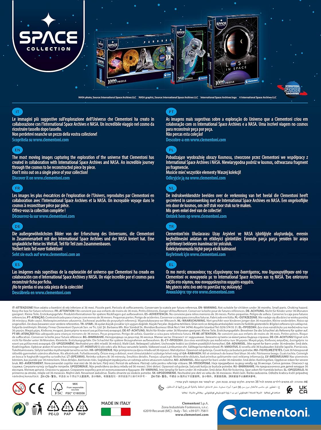 Thumbnail 2 de Jeu de création et logique Clementoni 35018 « La Lune » (500 pièces) — idéal à partir de 10 ans