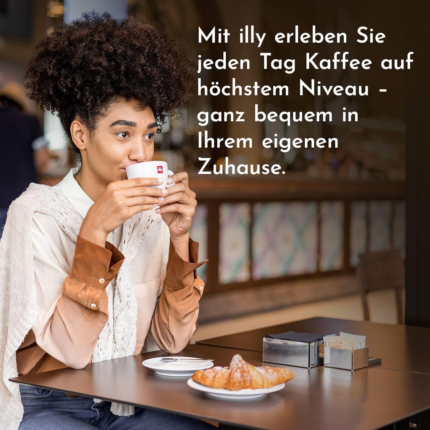 Detalle de illy Gemahlener Filterkaffee INTENSO – 250 g, 100% Arabica, Kakao-Noten