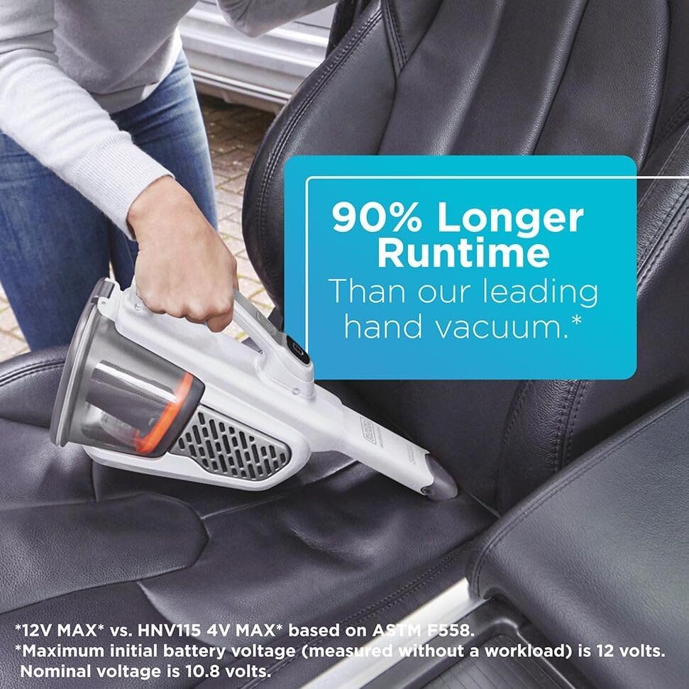 Detalle de BLACK+DECKER Dust Buster HHVK320J10: Cordless Hand Vacuum with Extended Runtime