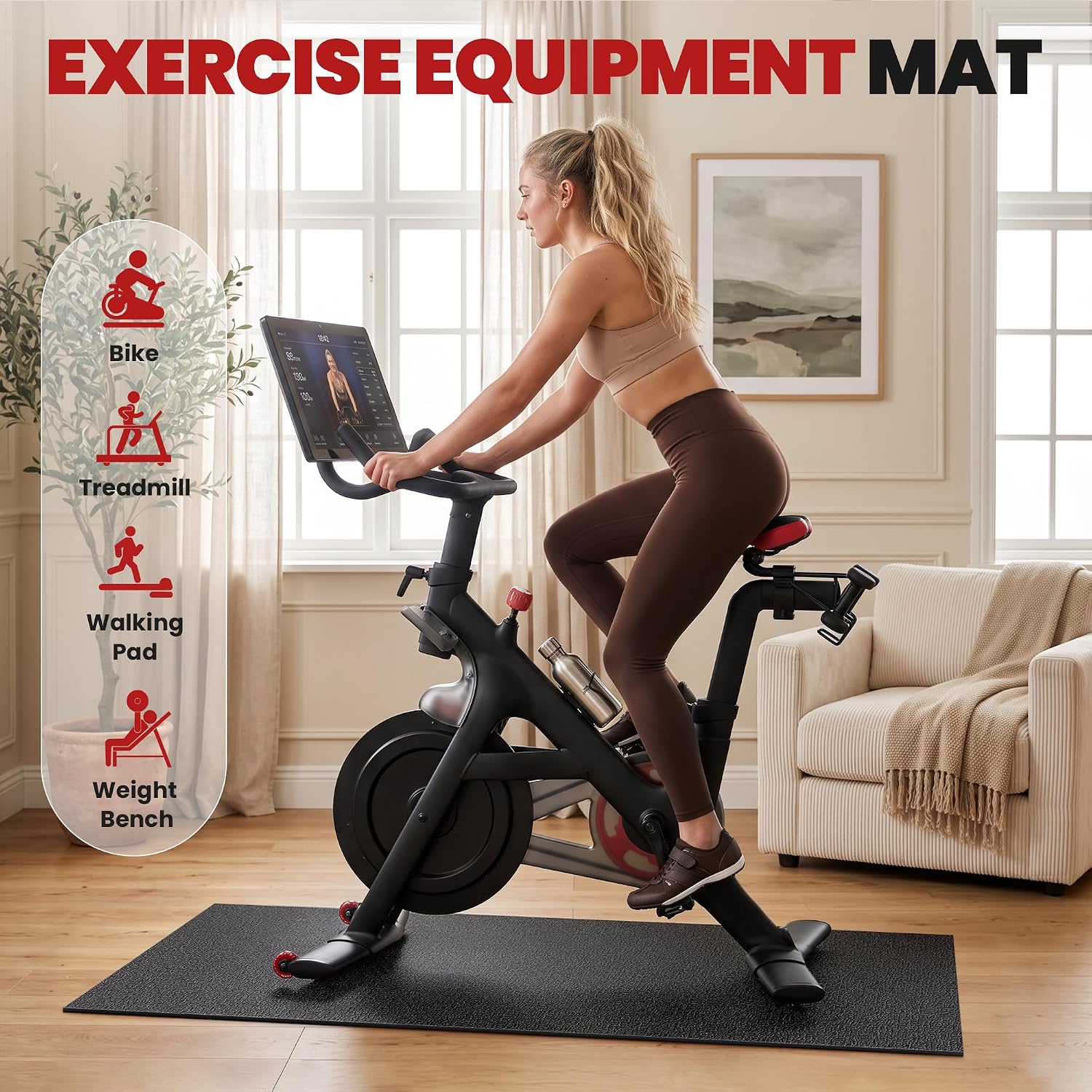 Detalle de Exercise Bike Mat 70" x 30