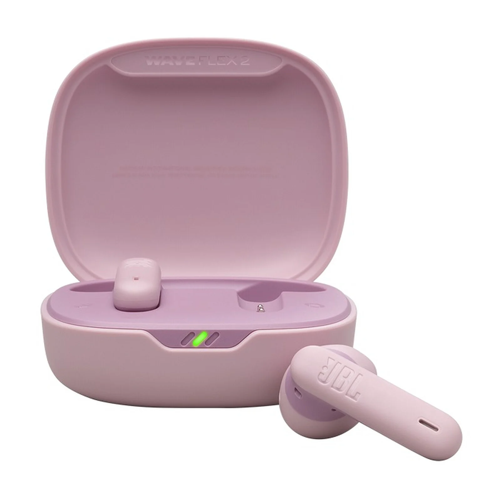 Detalle de Auriculares JBL Wave Flex 2 Inalámbricos Bluetooth 5.3 con micrófono y Pure Bass (rosa)
