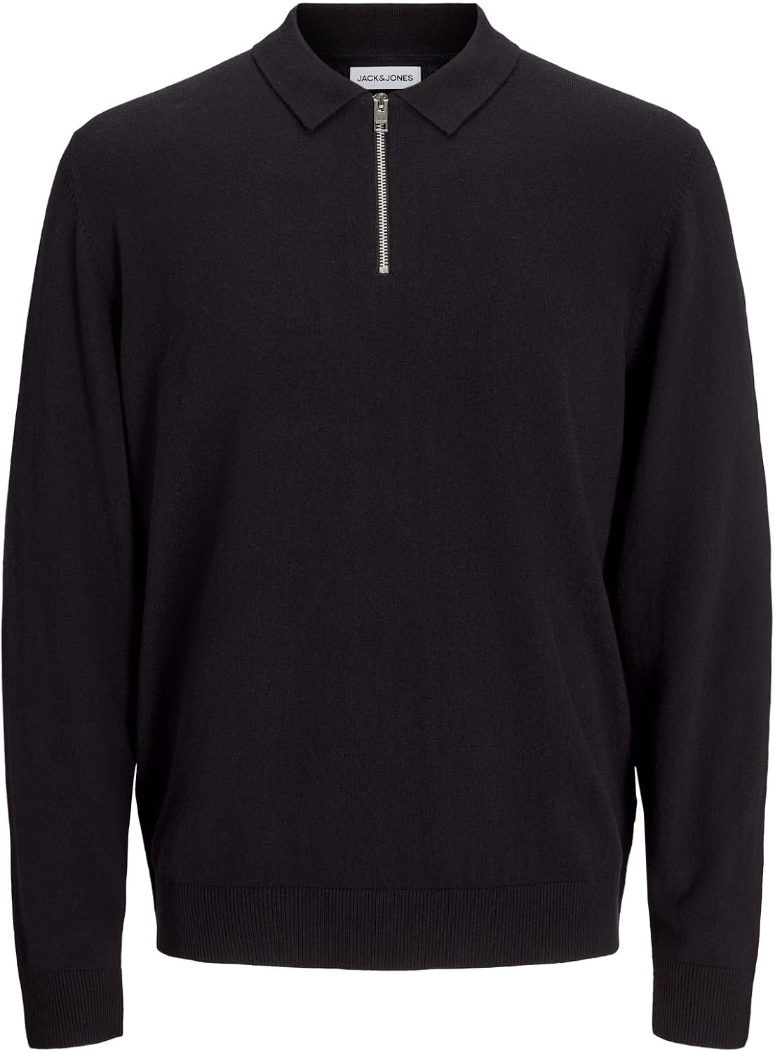 Detalle de Jack & Jones Jjeemil polo in maglia con mezza zip uomo