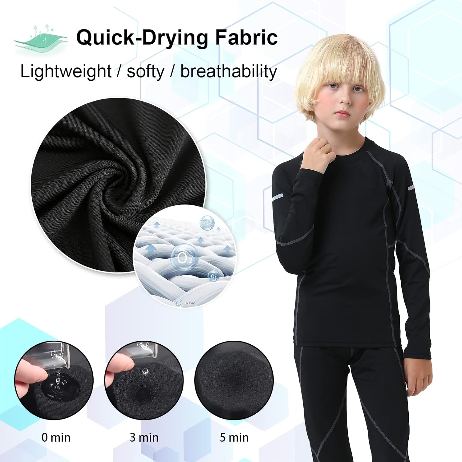 Thumbnail 1 de Leeboom Maglia termica bambini traspirante per sport