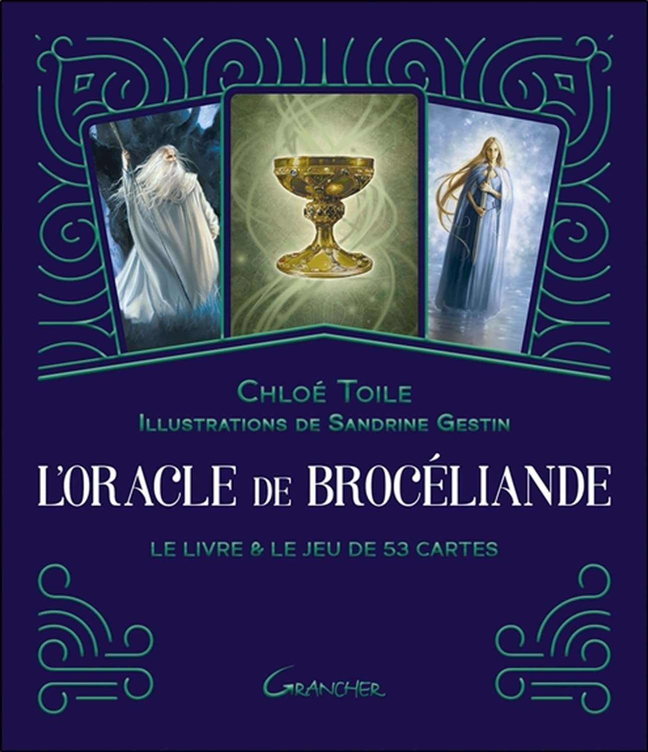 Detalle de L'Oracle de Brocéliande: Le livre et le jeu de 53 cartes – boek met orakelkaarten