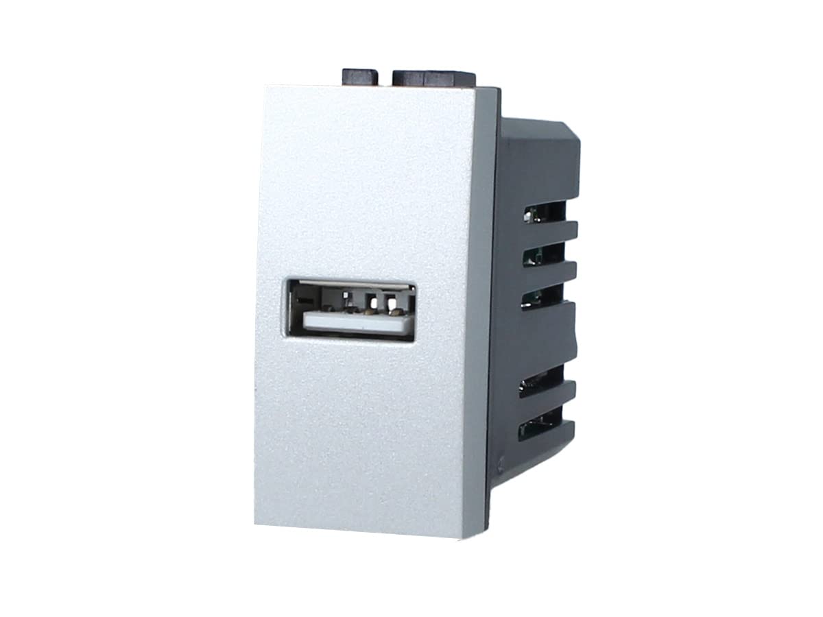 Thumbnail 6 de Caricatore USB da parete 5V 2,1A compatibile con Bticino Living Light – nero