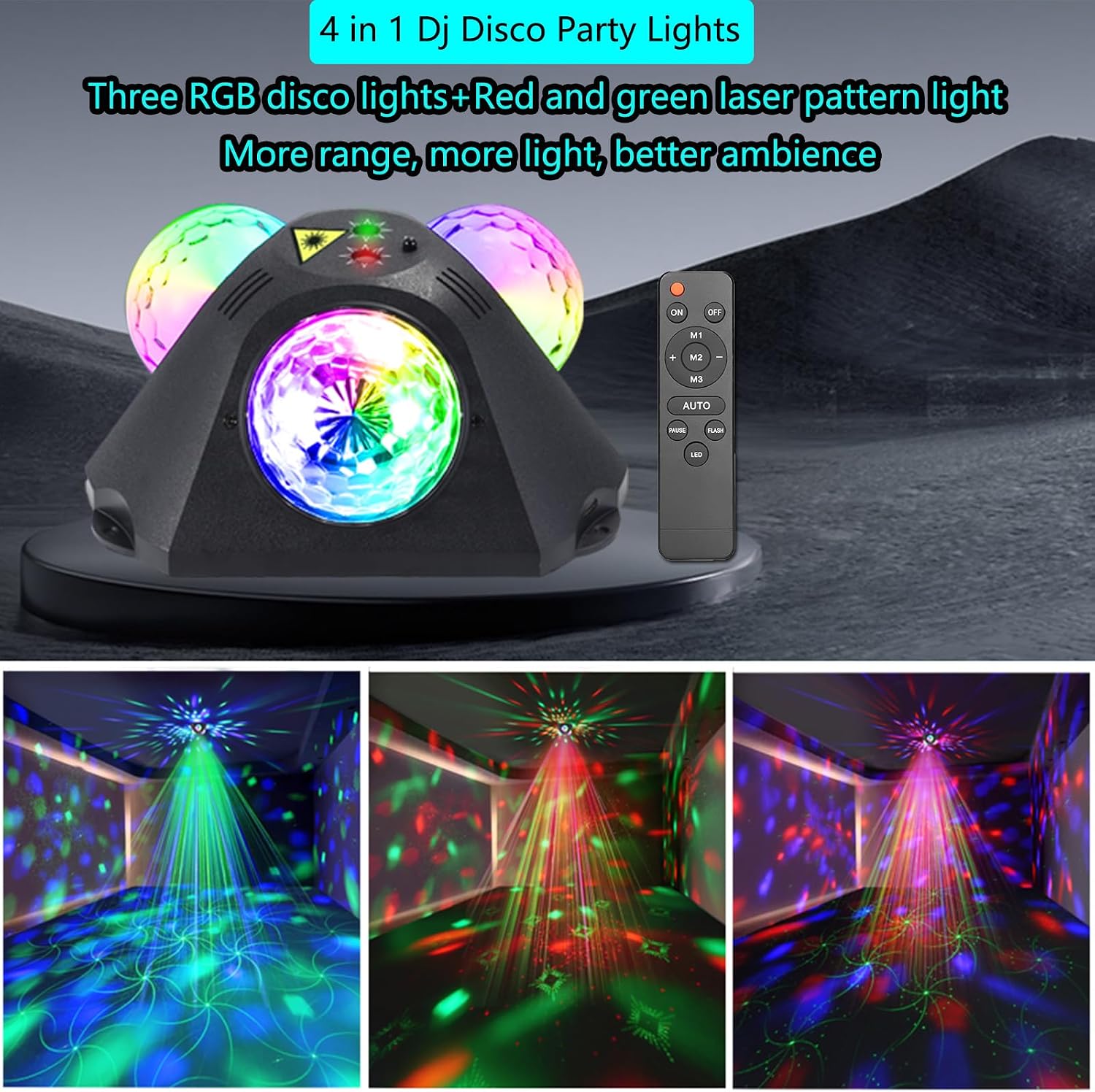 Detalle 2 de Yinpkteo 4-in-1 Party Lights