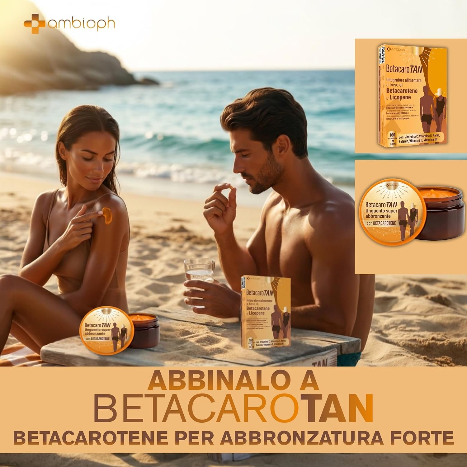 Thumbnail 6 de CREMA ABBRONZANTE CORPO Accelleratore con Betacarotene, Olio di Ricino e Mandorle Dolci – Ambioph