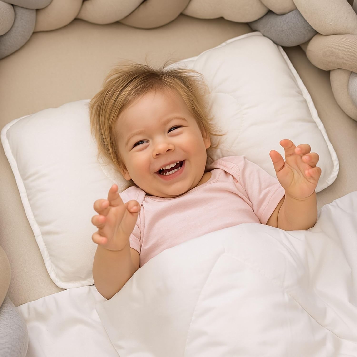 Detalle 2 de LAV004_SZARY_120 kinderdekbedset 90x120 cm met kussen 40x60 cm