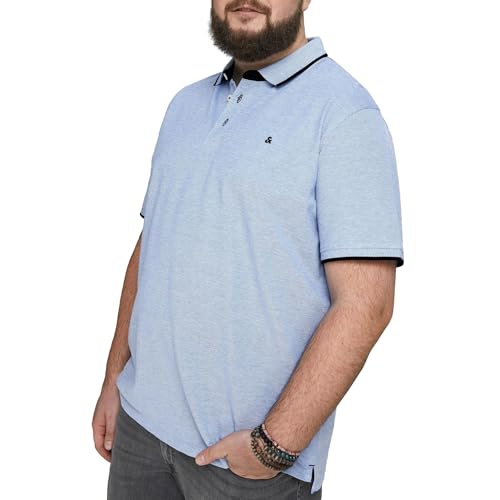 Detalle de Jack & Jones JJepaulos Polo Ss Noos Pls Camisa Polo Hombre Azul Claro XXL