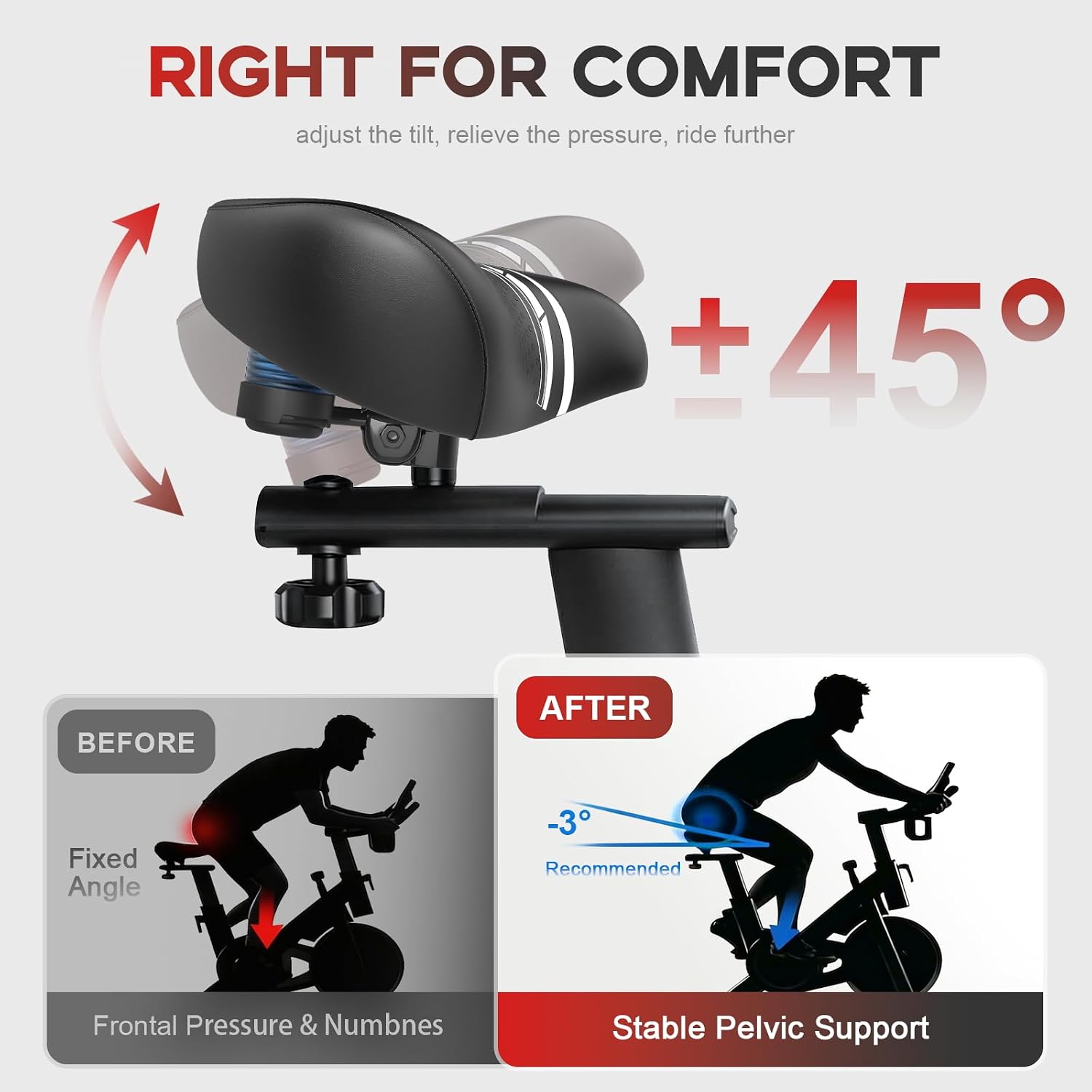 Detalle 1 de Bluewind Bike Seat with Microfiber Leather