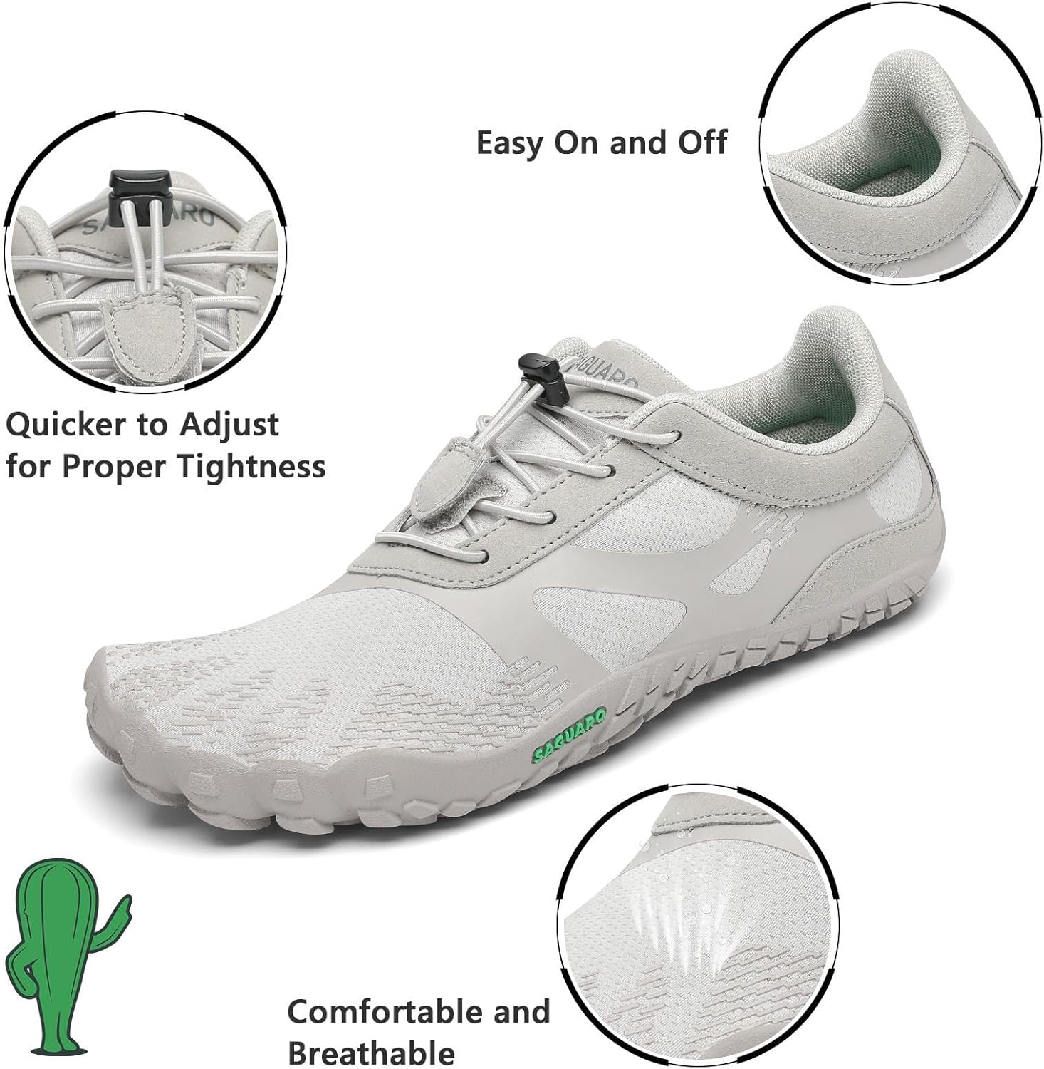 Thumbnail 1 de SAGUARO Unisex Barfußschuhe Leicht rutschfest – Traillaufschuhe für Outdoor & Indoor