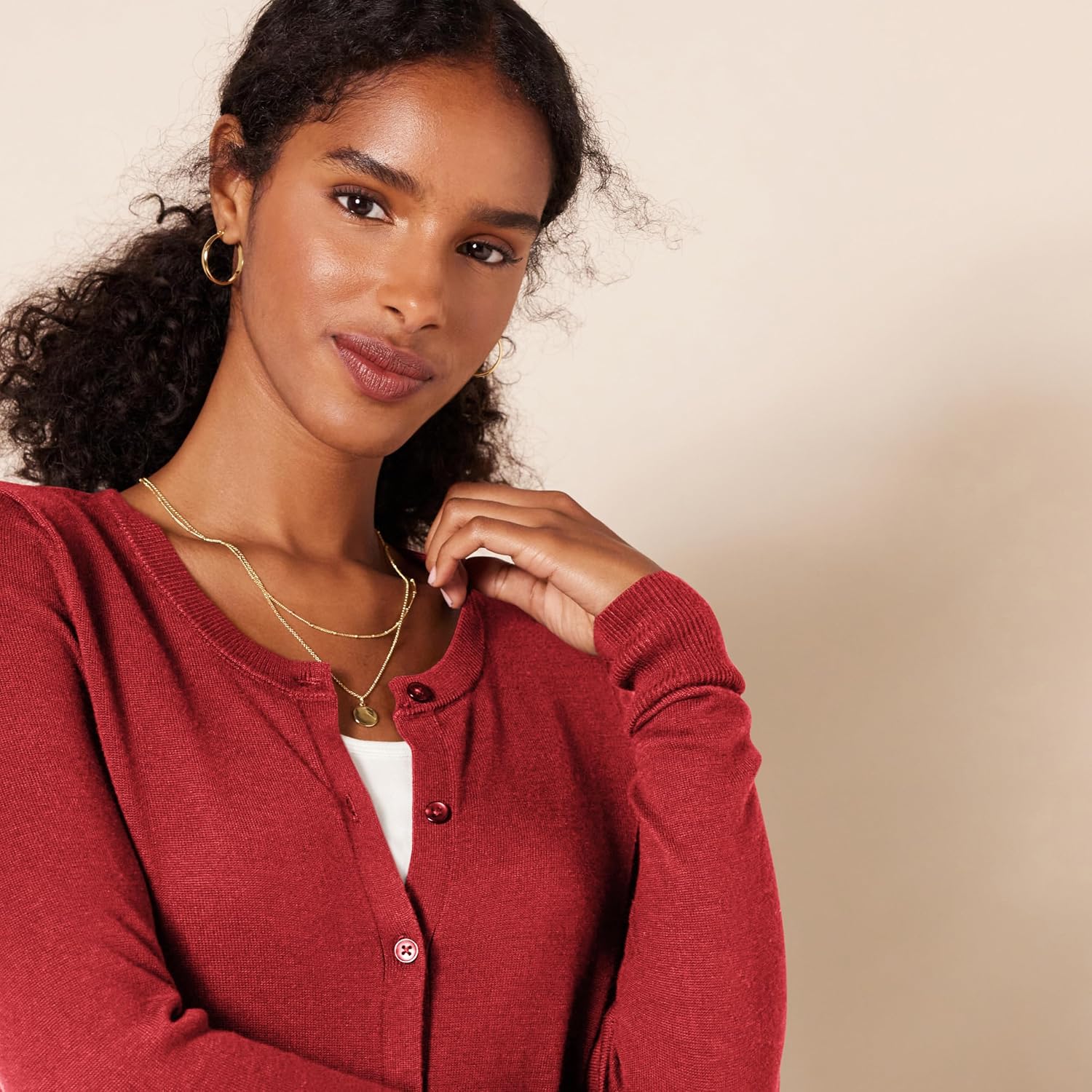 Detalle de Amazon Essentials Leichte Strickjacke